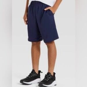 All in Motion Boys Dark Blue Athletic Shorts